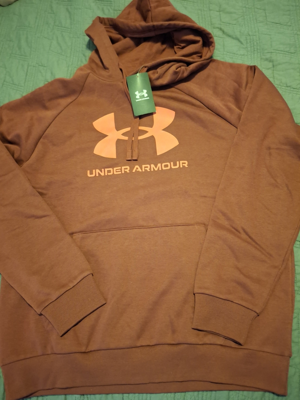 Under Armour Men’s Red Crewneck Hoodie with Logo
